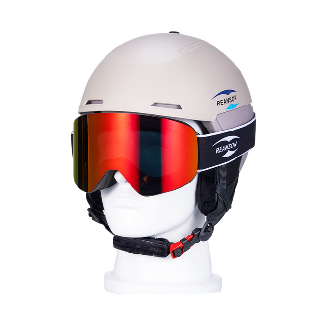 Skiing Helmet-LH407-Brown